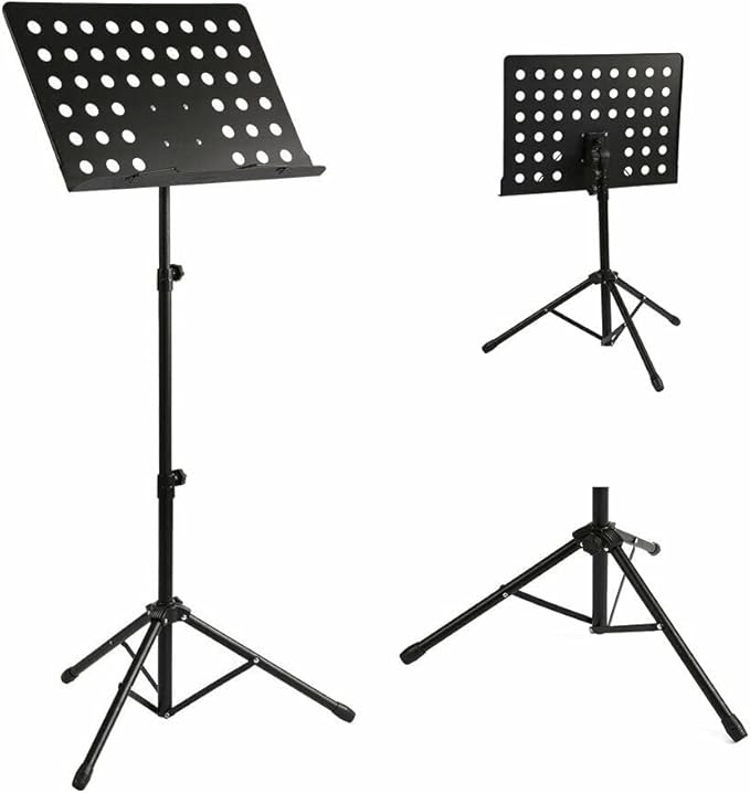 乐谱支架 vscan 可调节便携式金属音乐支架 19.